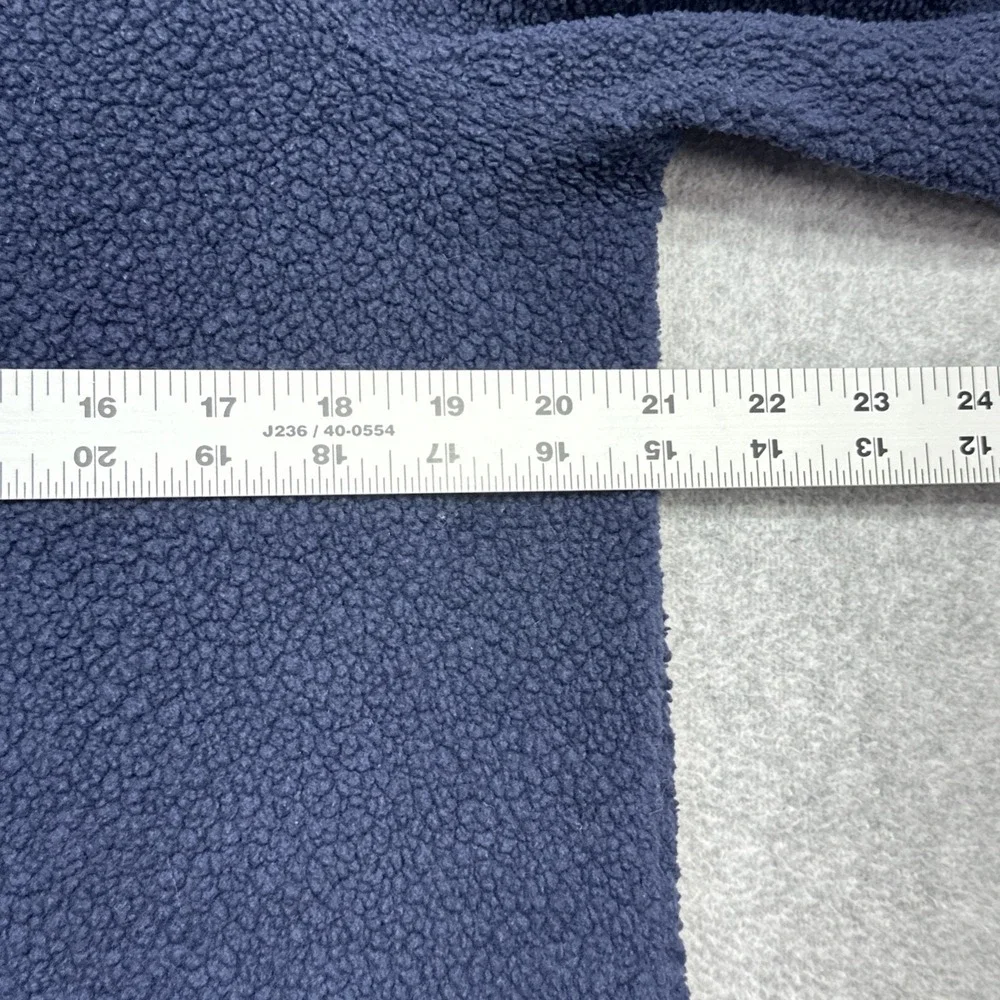 LL Bean Sherpa Fleece Pullover Women Medium Navy Blue Lightweight Outdoor Wear